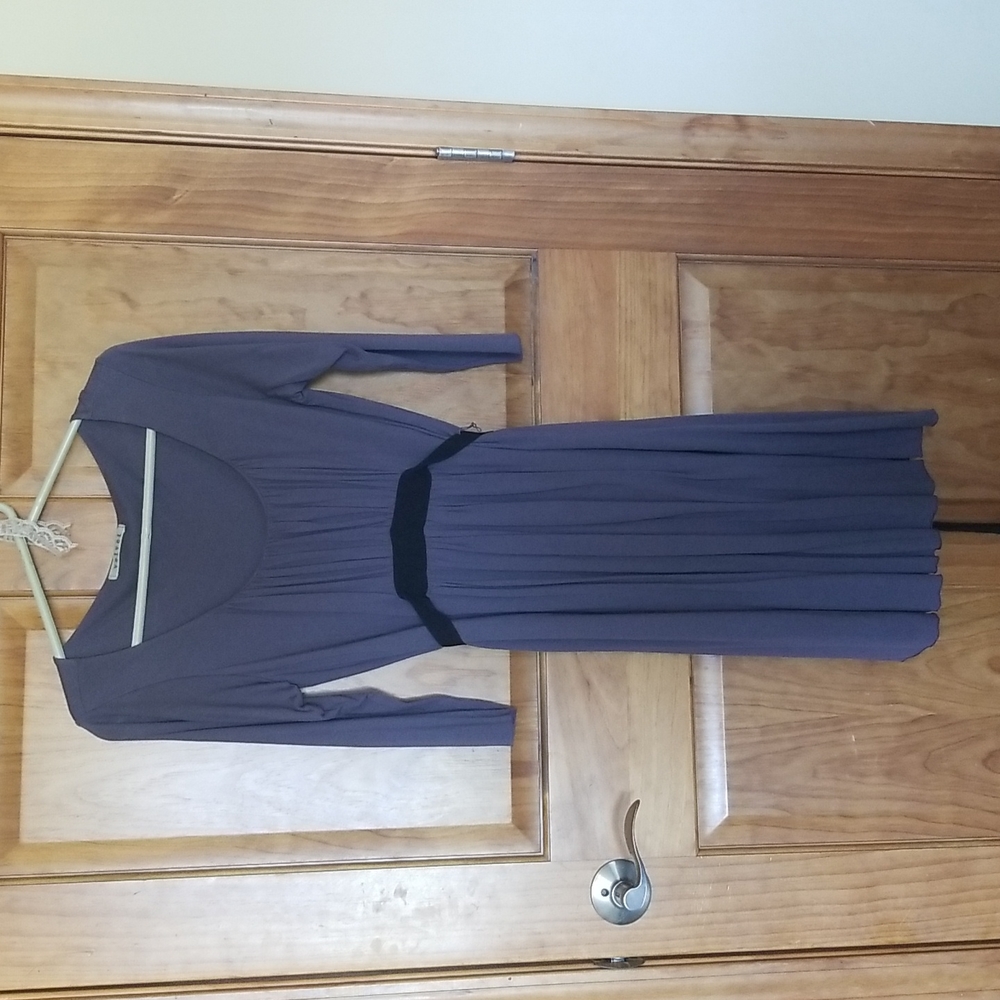 'Velvet' Dark gray dress